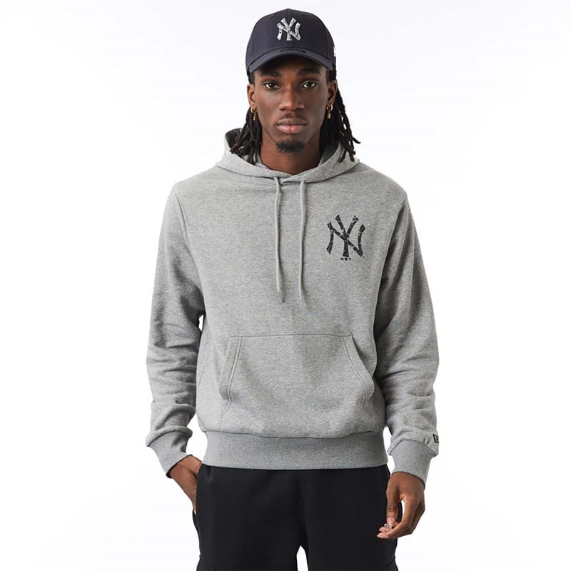 Sudadera Con Capucha New Era New York Yankees Logo Infill Grises | OY6780429