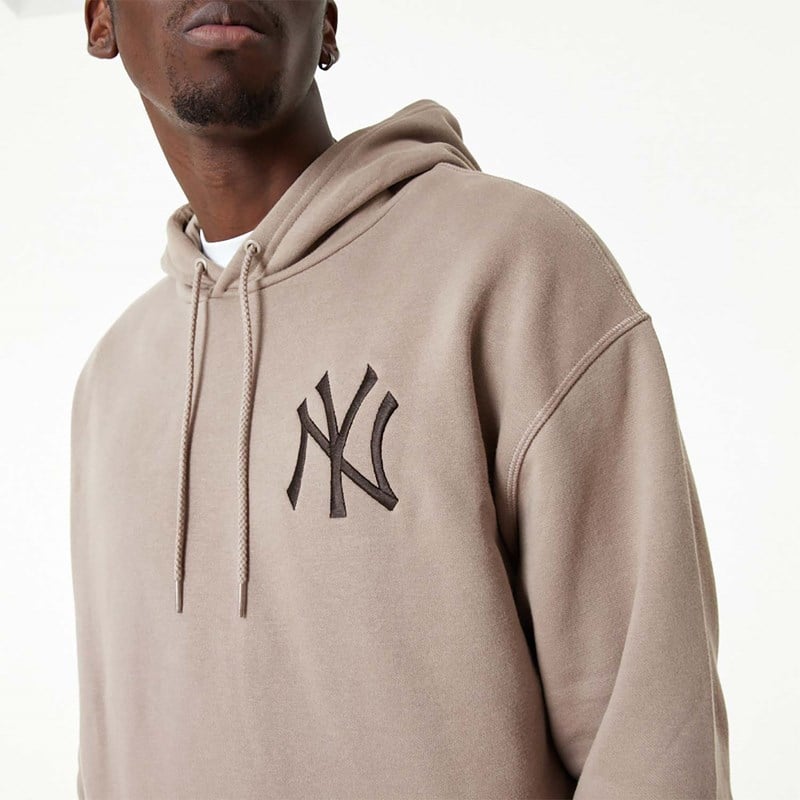 Sudadera Con Capucha New Era New York Yankees MLB Embroidered Logo Marrom | QI1392785