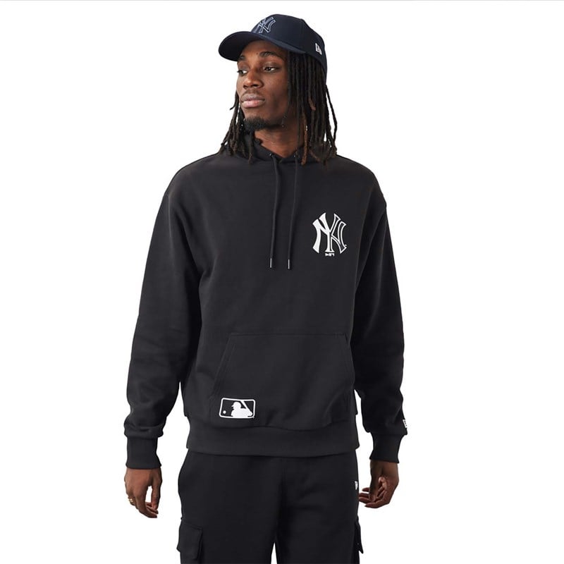 Sudadera Con Capucha New Era New York Yankees MLB Team Logo Negros | RG3148567