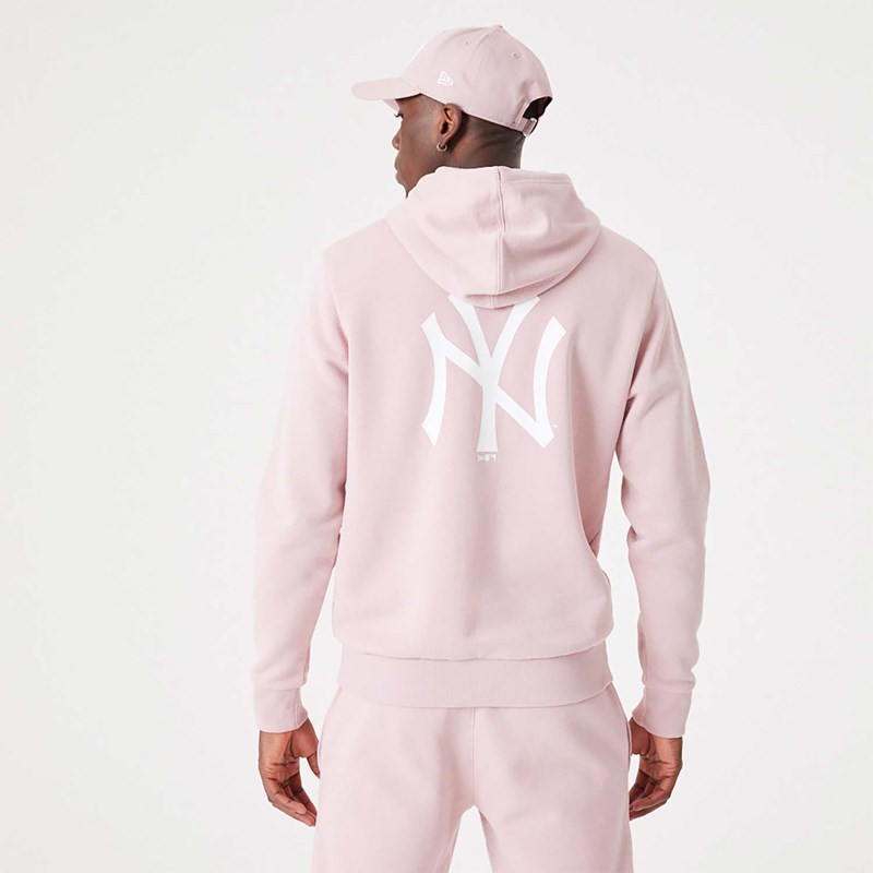 Sudadera Con Capucha New Era New York Yankees MLB League Essential Pastel Pullover Rosas | VF4812670