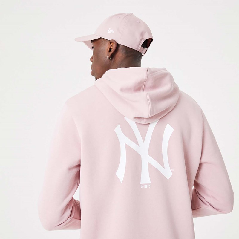 Sudadera Con Capucha New Era New York Yankees MLB League Essential Pastel Pullover Rosas | VF4812670