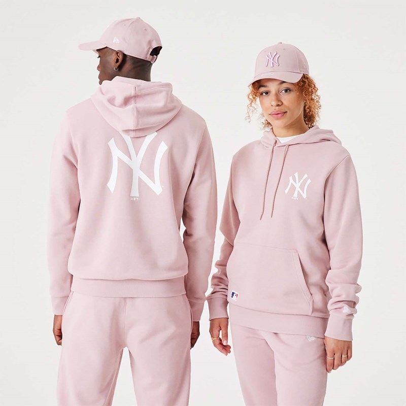 Sudadera Con Capucha New Era New York Yankees MLB League Essential Pastel Pullover Rosas | VF4812670