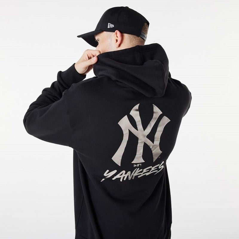 Sudadera Con Capucha New Era New York Yankees MLB Negros | XE5783094