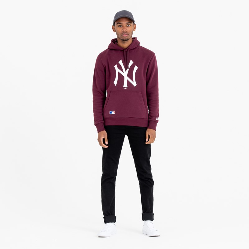 Sudadera Con Capucha New Era New York Yankees Team Logo Rojos | XT0261798