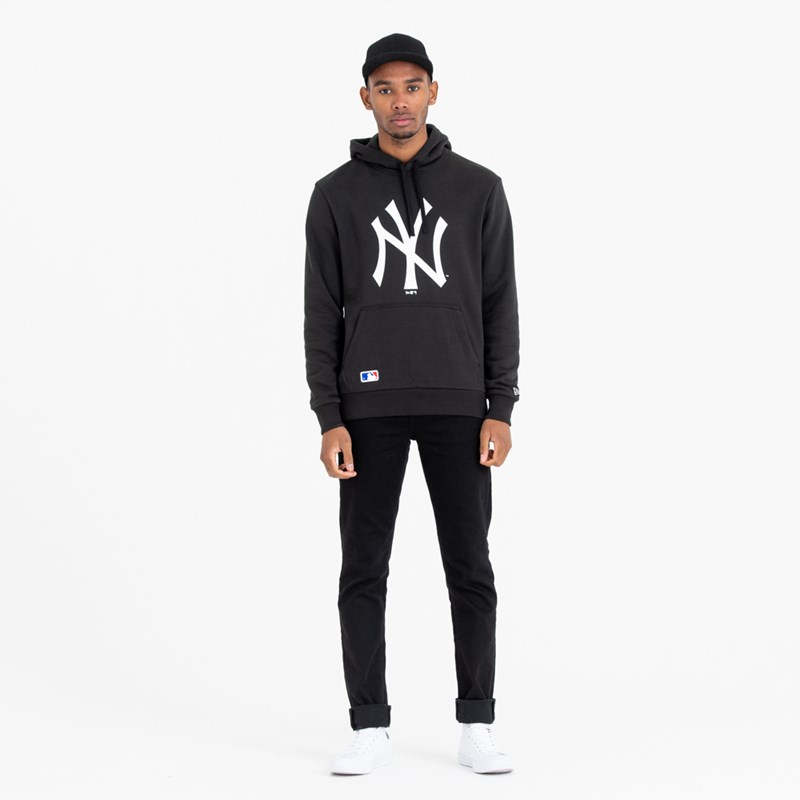 Sudadera Con Capucha New Era New York Yankees Team Logo Negros | XZ1683794