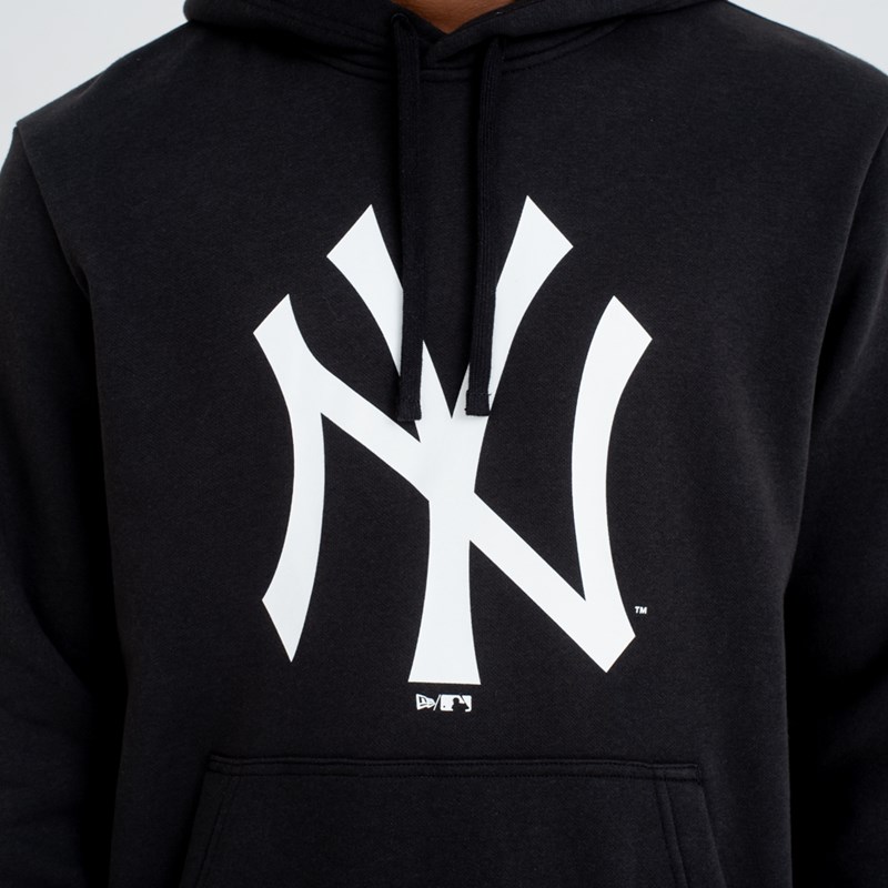 Sudadera Con Capucha New Era New York Yankees Team Logo Negros | XZ1683794