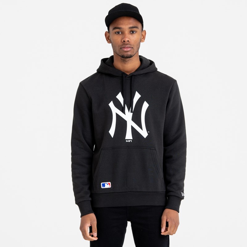 Sudadera Con Capucha New Era New York Yankees Team Logo Negros | XZ1683794