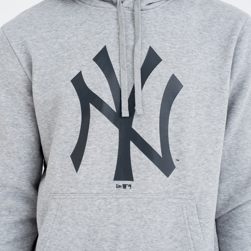 Sudadera Con Capucha New Era New York Yankees Team Logo Grises | YA7015482