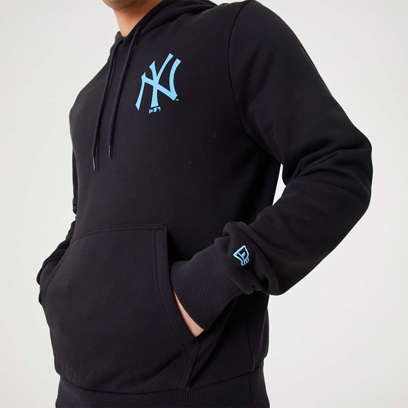 Sudadera Con Capucha New Era New York Yankees MLB League Essential Pullover Negros | ZL0934517