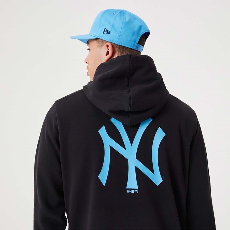 Sudadera Con Capucha New Era New York Yankees MLB League Essential Pullover Negros | ZL0934517