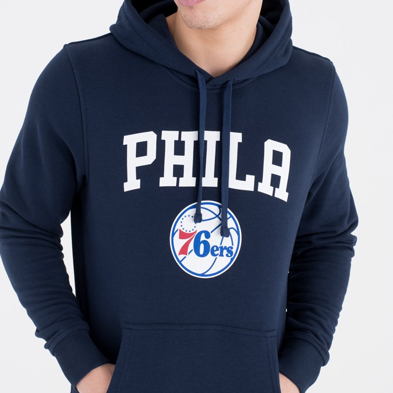 Sudadera Con Capucha New Era Philadelphia 76ers Team Logo Azules | YB9456013