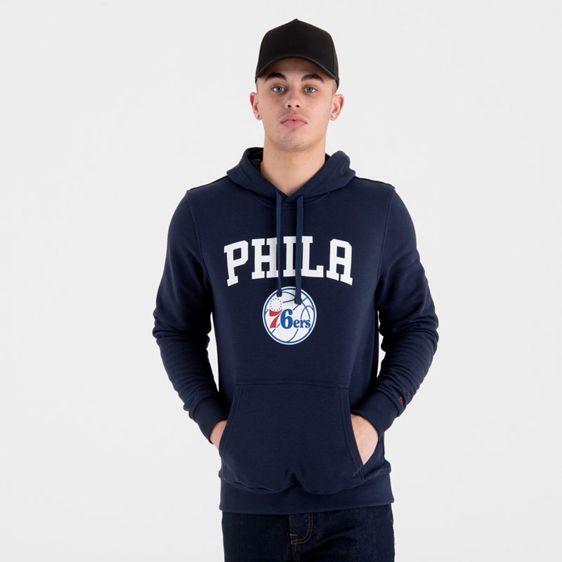 Sudadera Con Capucha New Era Philadelphia 76ers Team Logo Azules | YB9456013