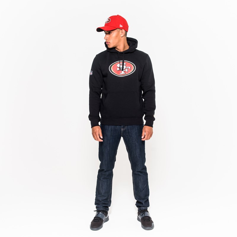 Sudadera Con Capucha New Era San Francisco 49ers Team Logo Negros | JZ4961350