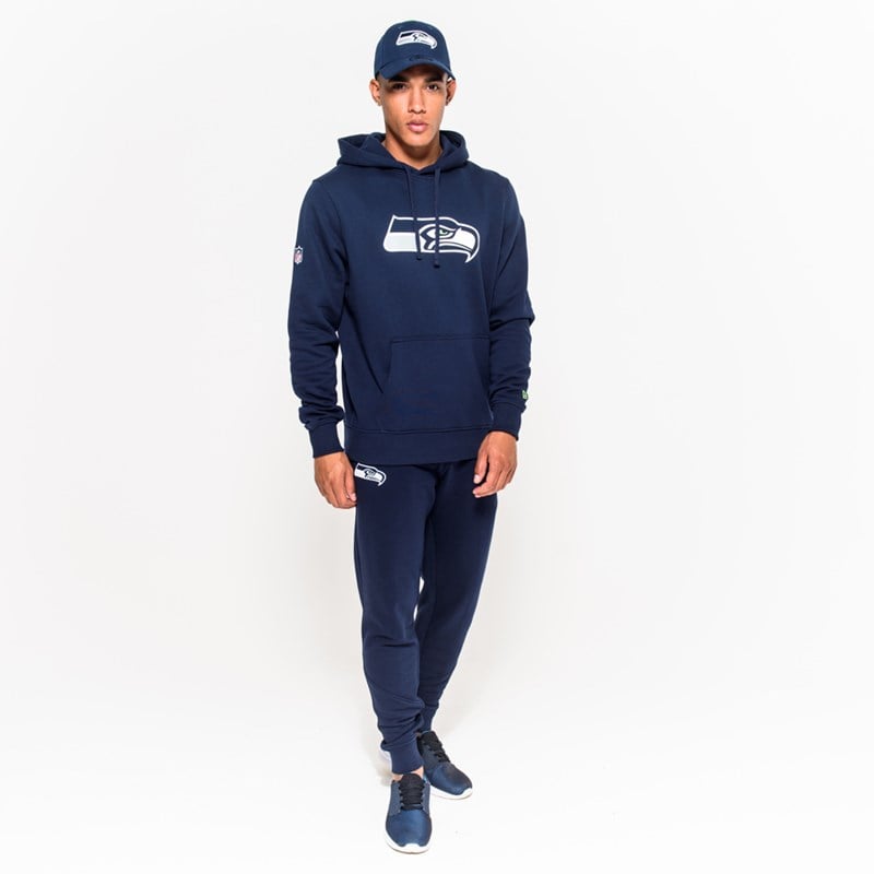 Sudadera Con Capucha New Era Seattle Seahawks Team Logo Azules | EW2184790