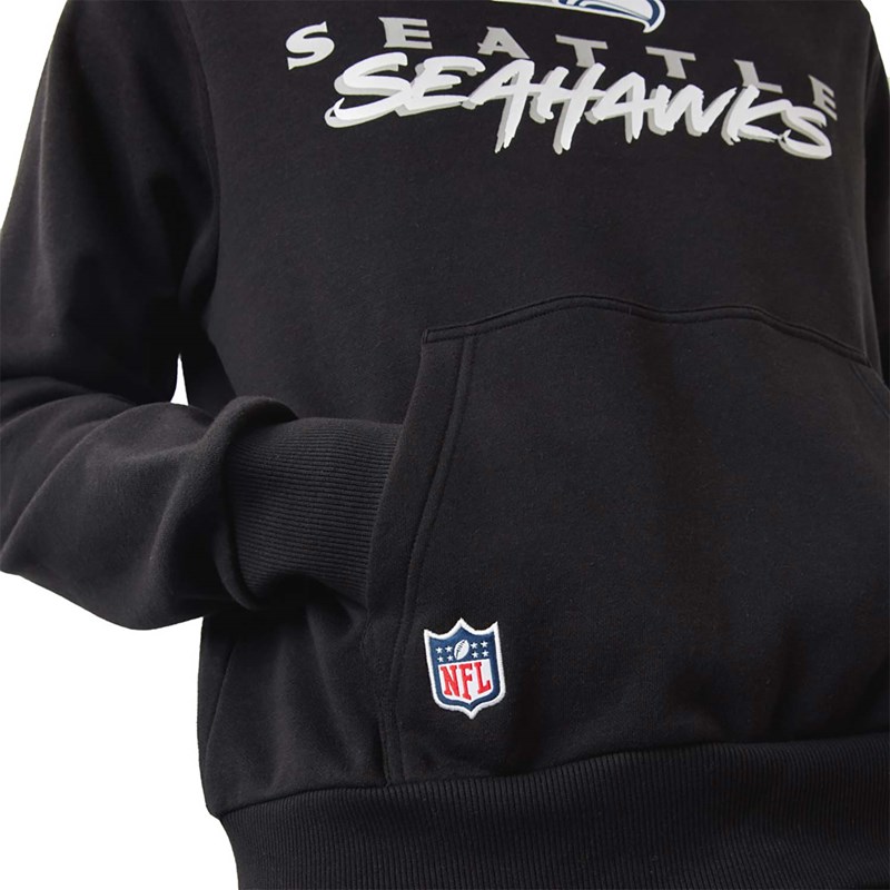 Sudadera Con Capucha New Era Seattle Seahawks NFL Script Negros | VL7493125