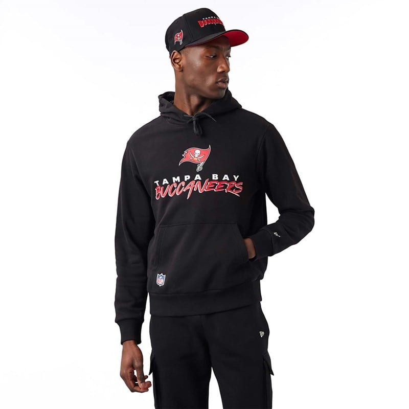 Sudadera Con Capucha New Era Tampa Bay Buccaneers NFL Script Negros | WT4923561