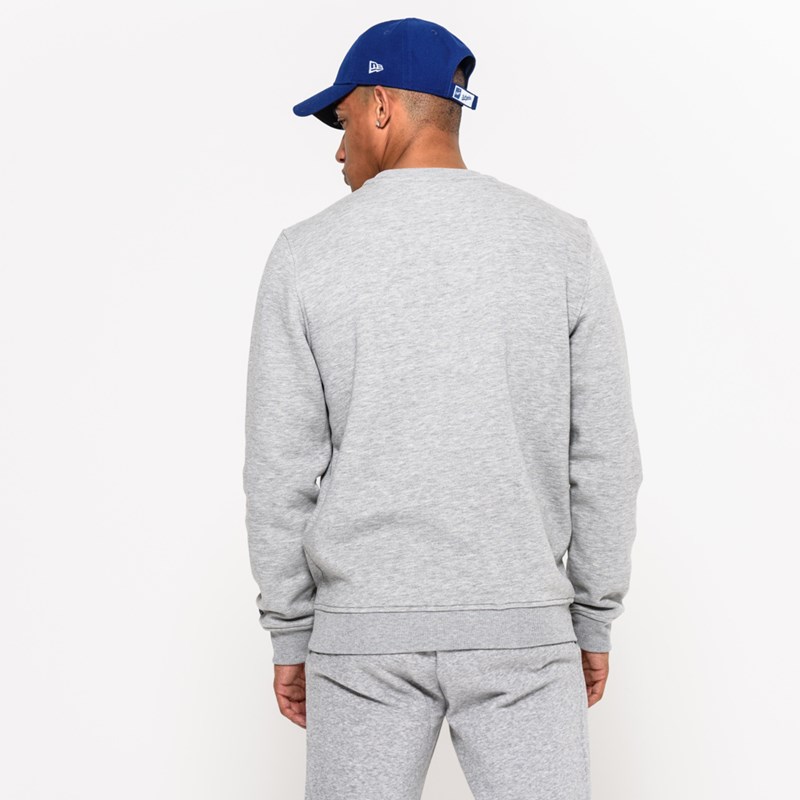 Sudaderas New Era La Dodgers Crew Neck Grises | YU9348176