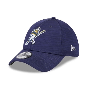 39thirty New Era Milwaukee Brewers MLB Clubhouse Stretch Fit Gorras Azules | MI0523819