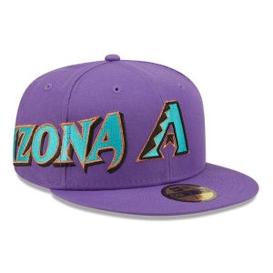 59fifty New Era Arizona Diamondbacks MLB Side Split Fitted Gorras Negros | NR9275684