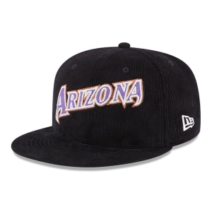 59fifty New Era Arizona Diamondbacks Vintage Cord Fitted Gorras Negros | AD8759134