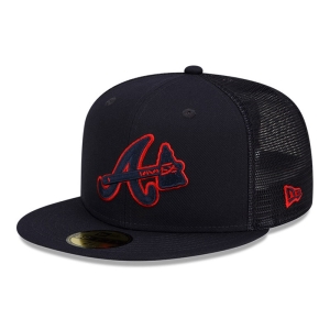 59fifty New Era Atlanta Braves MLB Batting Practice Gorras Azules | EC9815602