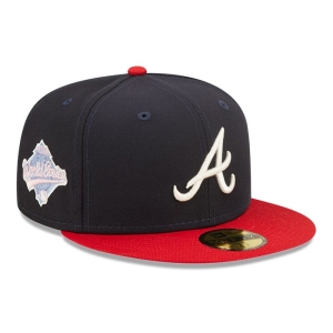 59fifty New Era Atlanta Braves MLB Pop Sweat Fitted Gorras Azules | KG9617085