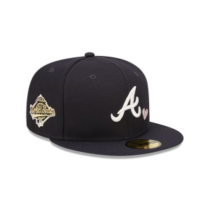 59fifty New Era Atlanta Braves Team Heart Fitted Gorras Azules | BO3865172