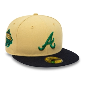 59fifty New Era Atlanta Braves Vegas Patch Gorras Amarillos | RQ5634201