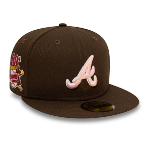 59fifty New Era Atlanta Braves Walnut And Gorras Marrom | RJ1859746