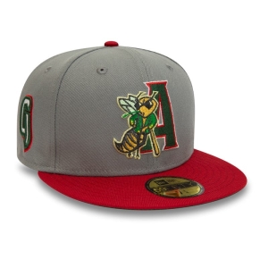 59fifty New Era Augusta Jackets Milb Fitted Gorras Grises | NI2475086