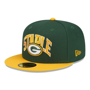 59fifty New Era Bay Packers X Staple Fitted Gorras Verdes | UW1270653