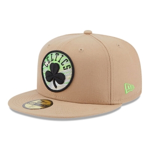 59fifty New Era Boston Celtics Team Neon Fitted Gorras Marrom | IG5687941