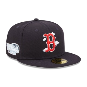 59fifty New Era Boston Sox Comic Cloud Fitted Gorras Azules | KI3750149