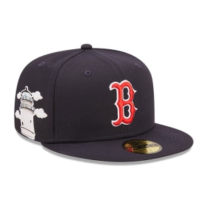 59fifty New Era Boston Sox MLB Cloud Fitted Gorras Azules | WS9572148