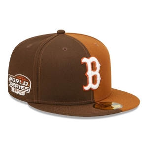 59fifty New Era Boston Sox Split Fitted Marrom | IN4186379