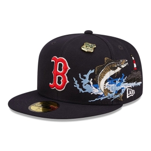 59fifty New Era Boston Sox State Park Fitted Gorras Azules | FB9012564