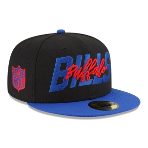 59fifty New Era Buffalo Bills NFL Draft Fitted Gorras Negros | JK5374916