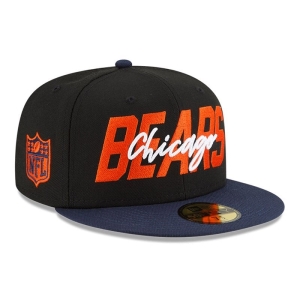 59fifty New Era Chicago Bears NFL Draft Fitted Gorras Negros | KU5041872