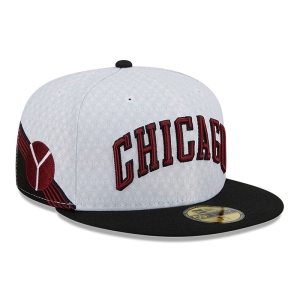 59fifty New Era Chicago Bulls Authentics City Edition Fitted Gorras Blancos | HF7243810