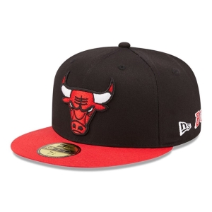 59fifty New Era Chicago Bulls Team City Patch Fitted Gorras Negros | HZ0813792