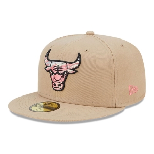 59fifty New Era Chicago Bulls Team Neon Fitted Gorras Marrom | YW0854973