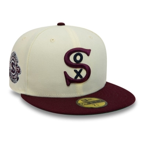 59fifty New Era Chicago Sox 1917 World Series Chrome Fitted Gorras Blancos | WS7829510