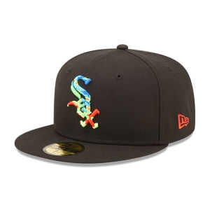 59fifty New Era Chicago Sox Infrared Fitted Gorras Negros | TI9372065