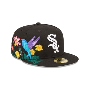 59fifty New Era Chicago Sox MLB Blooming Fitted Gorras Negros | ED8024371