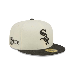 59fifty New Era Chicago Sox MLB Chrome Fitted Gorras Blancos | BM7294568