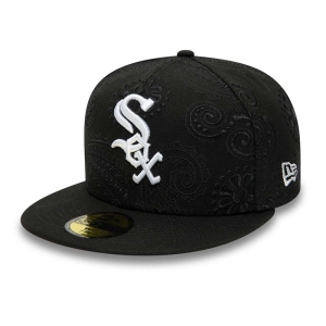 59fifty New Era Chicago Sox MLB Swirl Fitted Gorras Negros | EY8216470