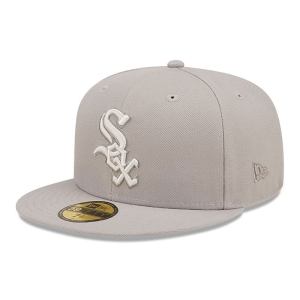 59fifty New Era Chicago Sox Monocamo Fitted Gorras Grises | JN4631029