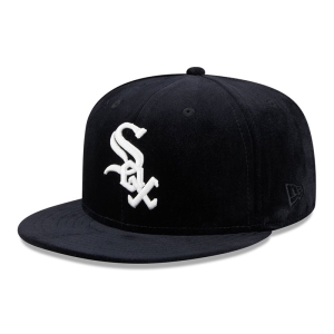 59fifty New Era Chicago Sox Velvet Fitted Gorras Negros | DO0263479