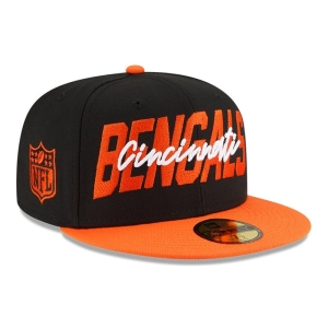 59fifty New Era Cincinnati Bengals NFL Draft Fitted Gorras Negros | DQ4081923