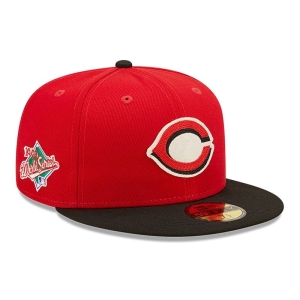 59fifty New Era Cincinnati Reds Ne Letterman Fitted Gorras Rojos | BI5791346